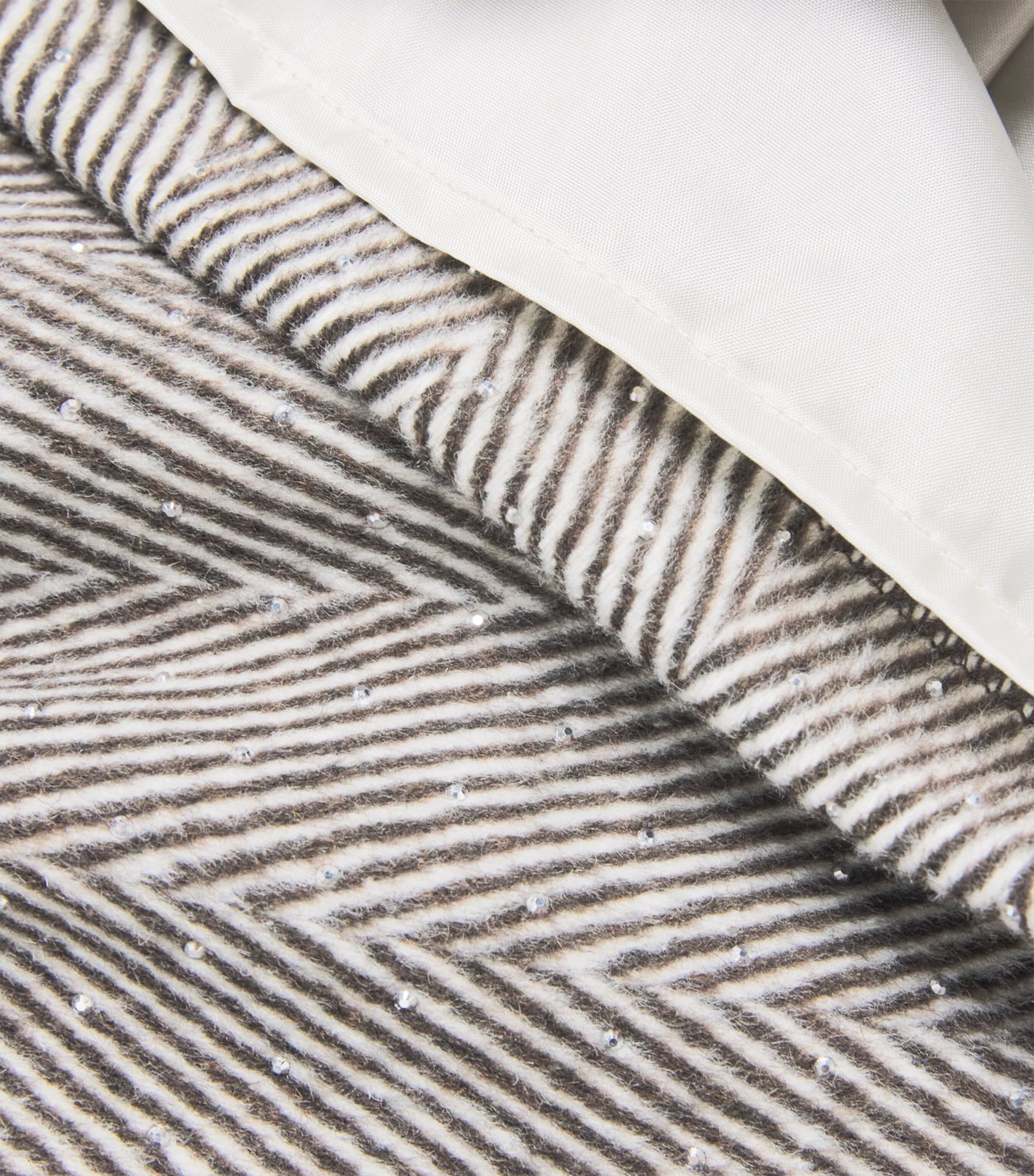 Brown Embellished Herringbone Mini Skirt (2-14 Years)