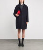 MAX&Co. Blue Wool-Blend Duffle Coat
