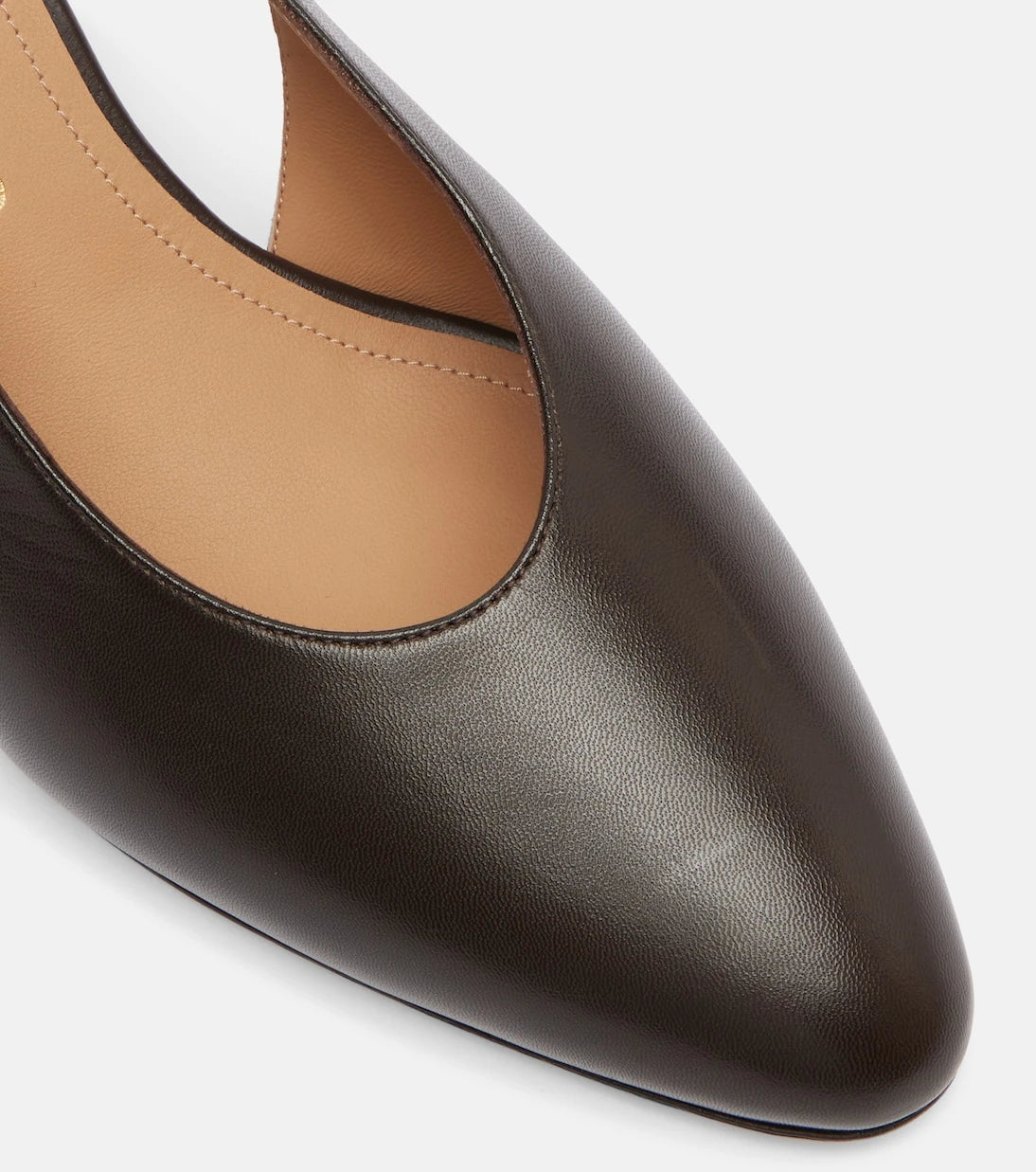 Ferragamo - Tessie 70 leather slingback pumps