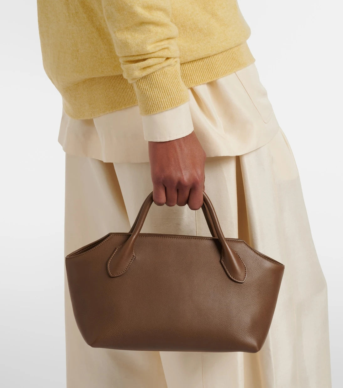 The Row - Terrasse leather top-handle bag
