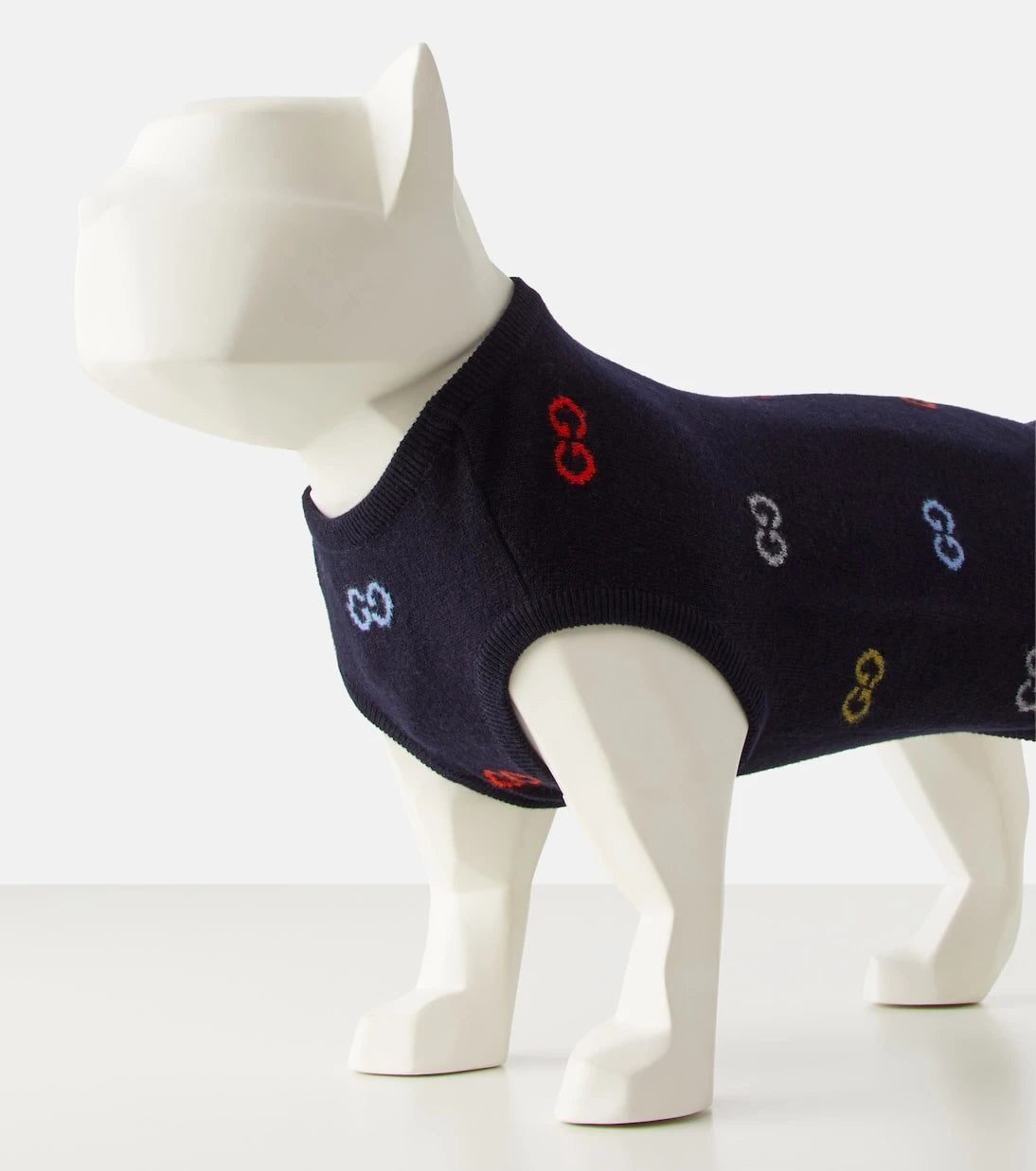 Gucci - GG wool dog sweater