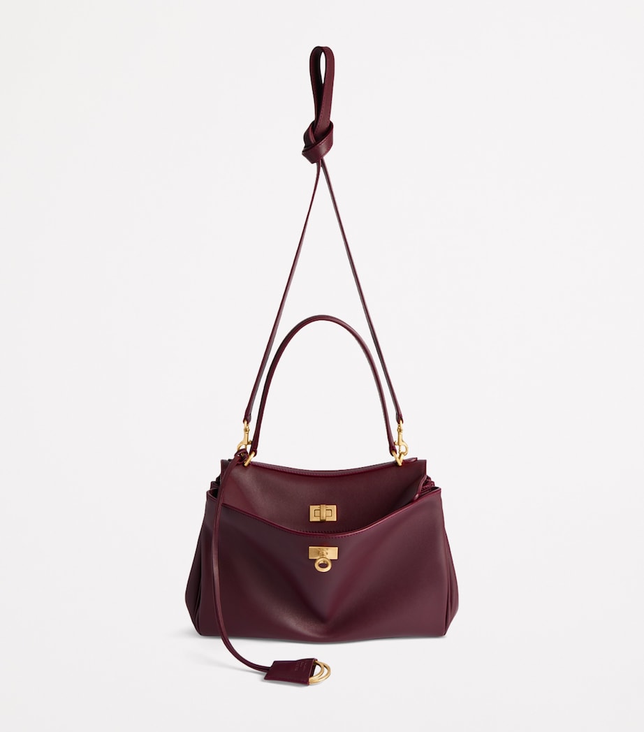 Balenciaga Red Leather Rodeo Shoulder Bag