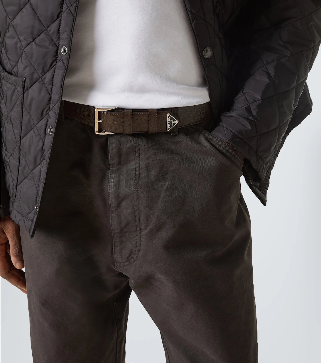 Prada - Saffiano leather belt