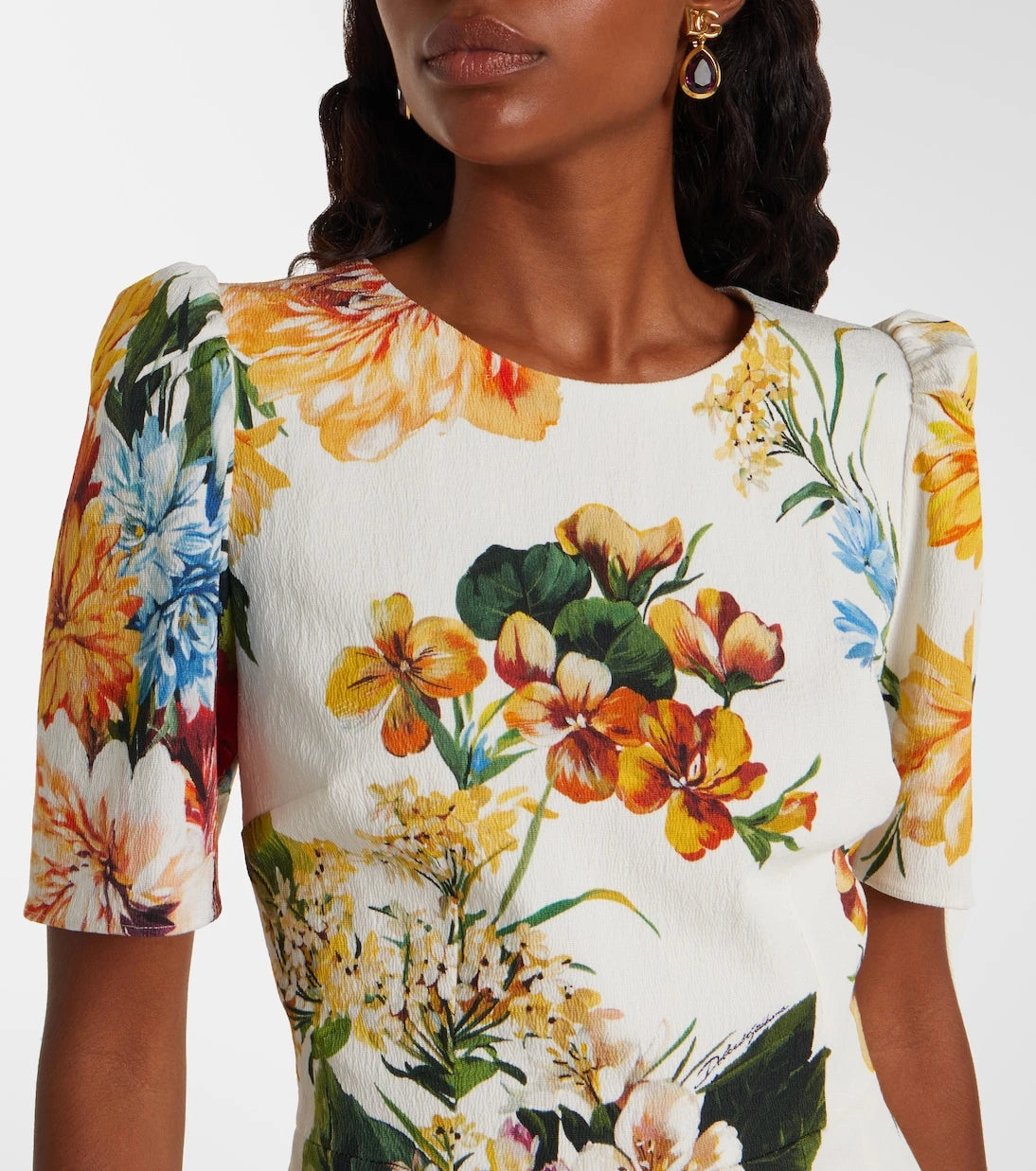 Dolce&Gabbana - Floral cretonne midi dress