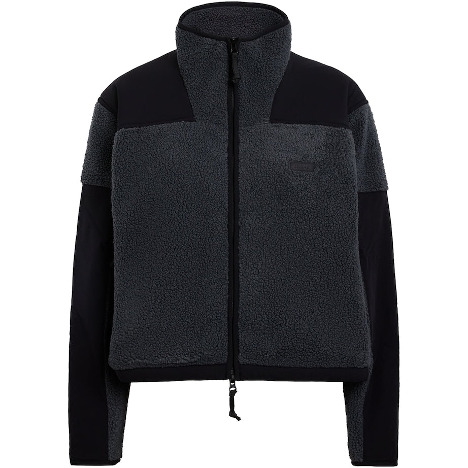 Teddy Boxy Zip-Up Jacket ASH