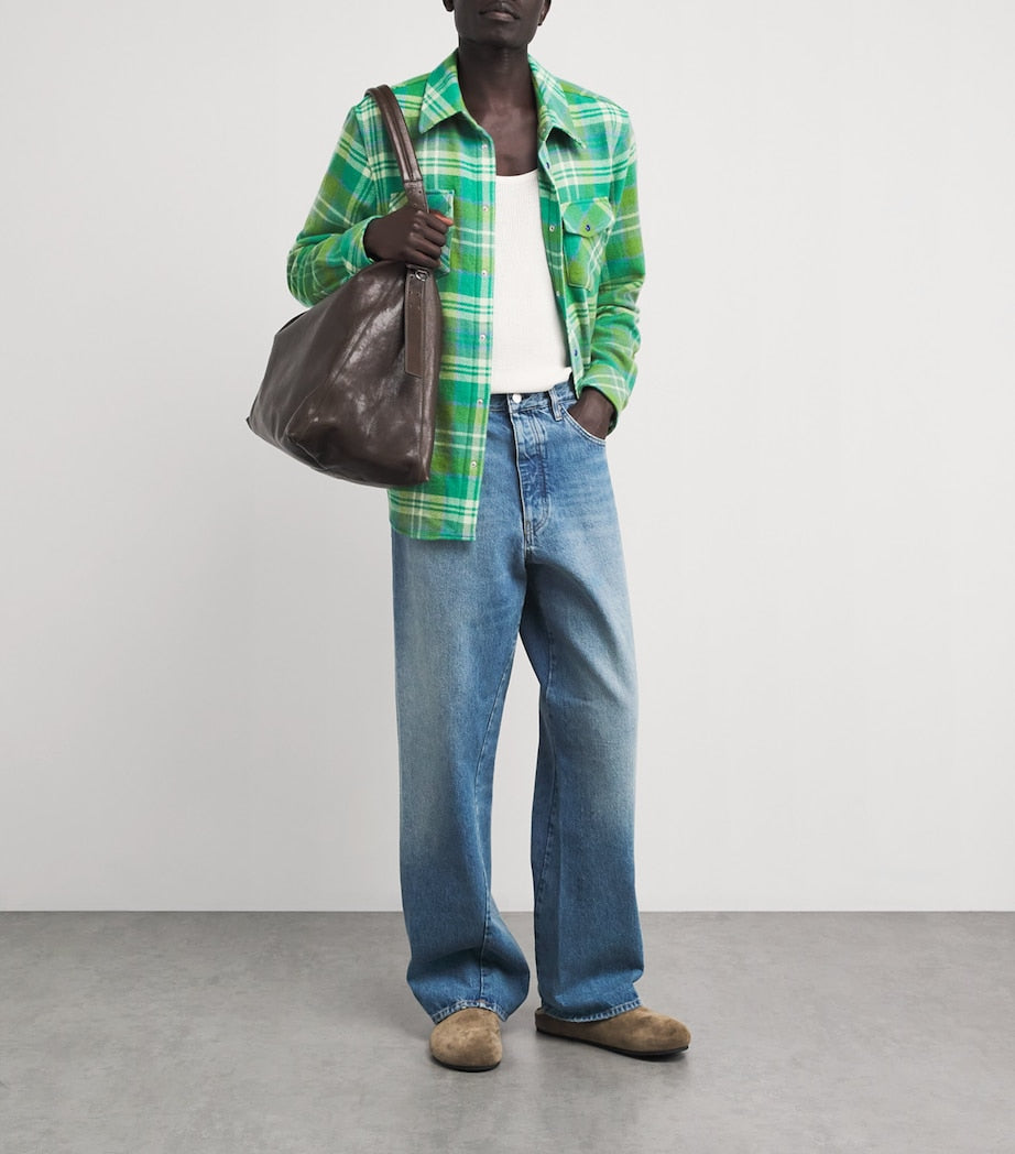 Cashmere Plaid Shirt