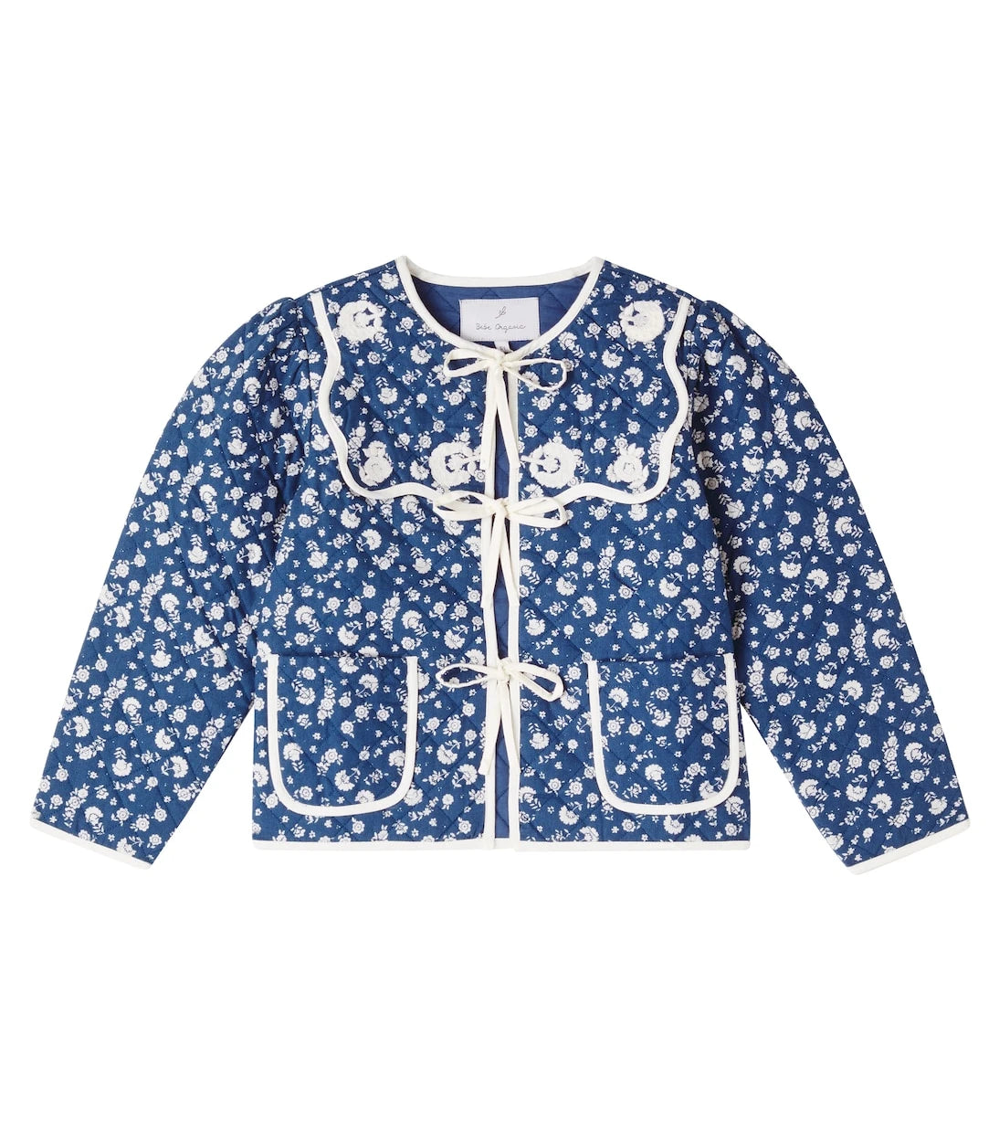 Bebe Organic - Amari floral cotton quilted jacket
