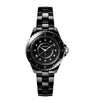 CHANEL Ceramic, Steel and Diamond J12 Watch 33mm