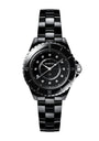 CHANEL Ceramic, Steel and Diamond J12 Watch 33mm
