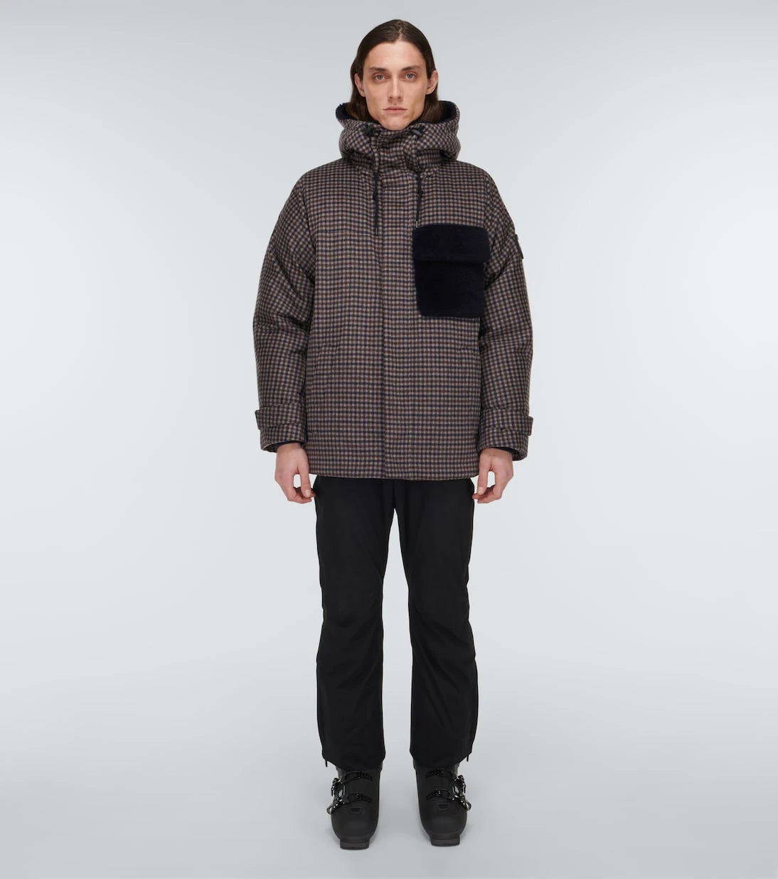 Giorgio Armani - Checked cashmere down jacket