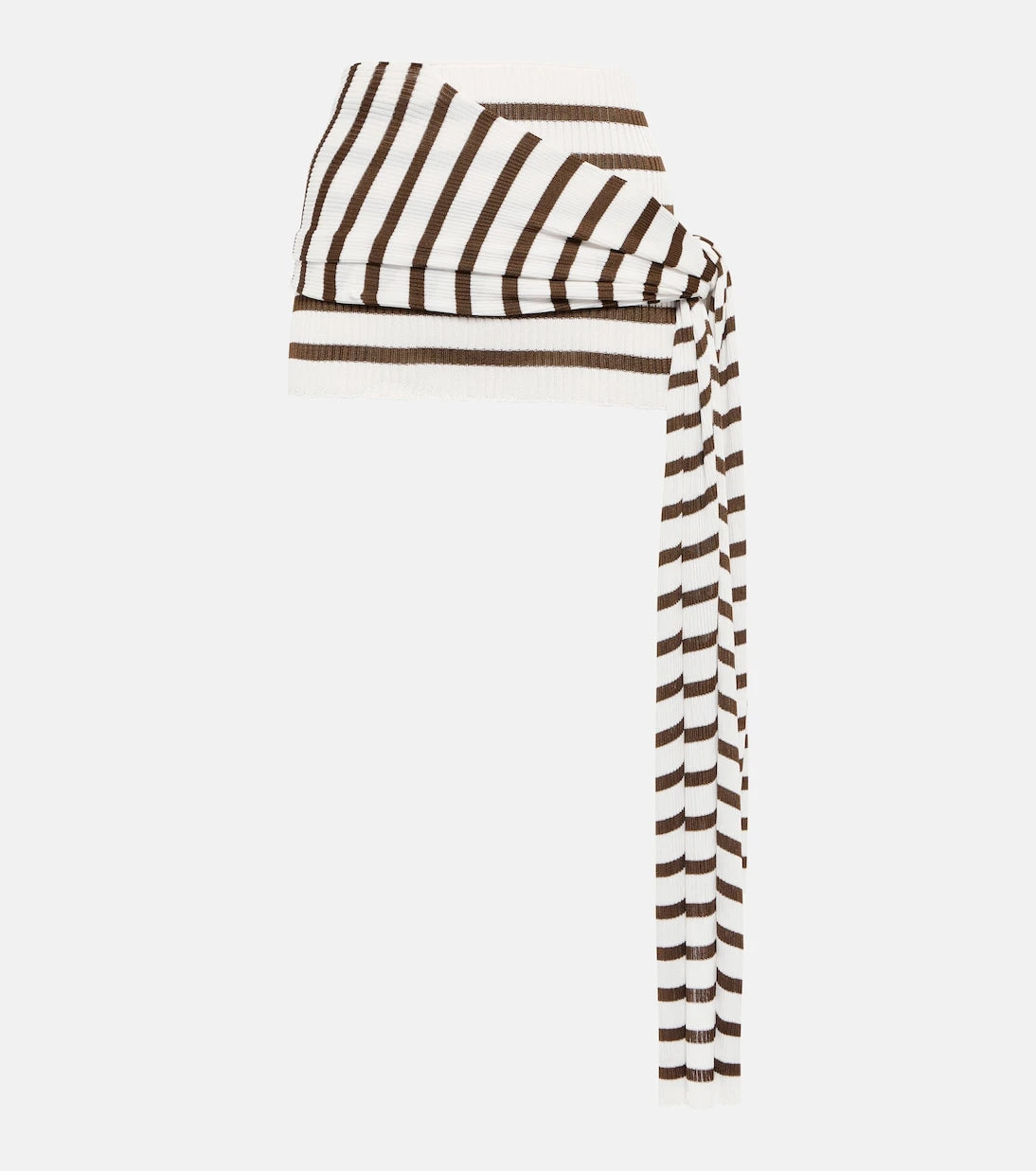 Jean Paul Gaultier - Striped wrap miniskirt