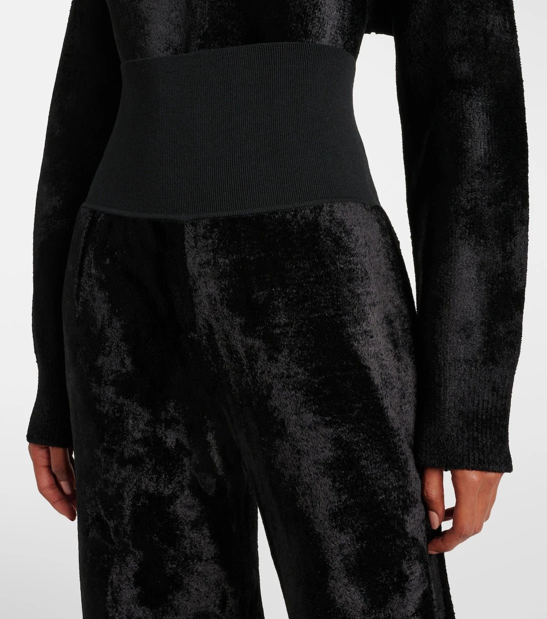 Alaïa - Kadife Düz Paça Pantolon