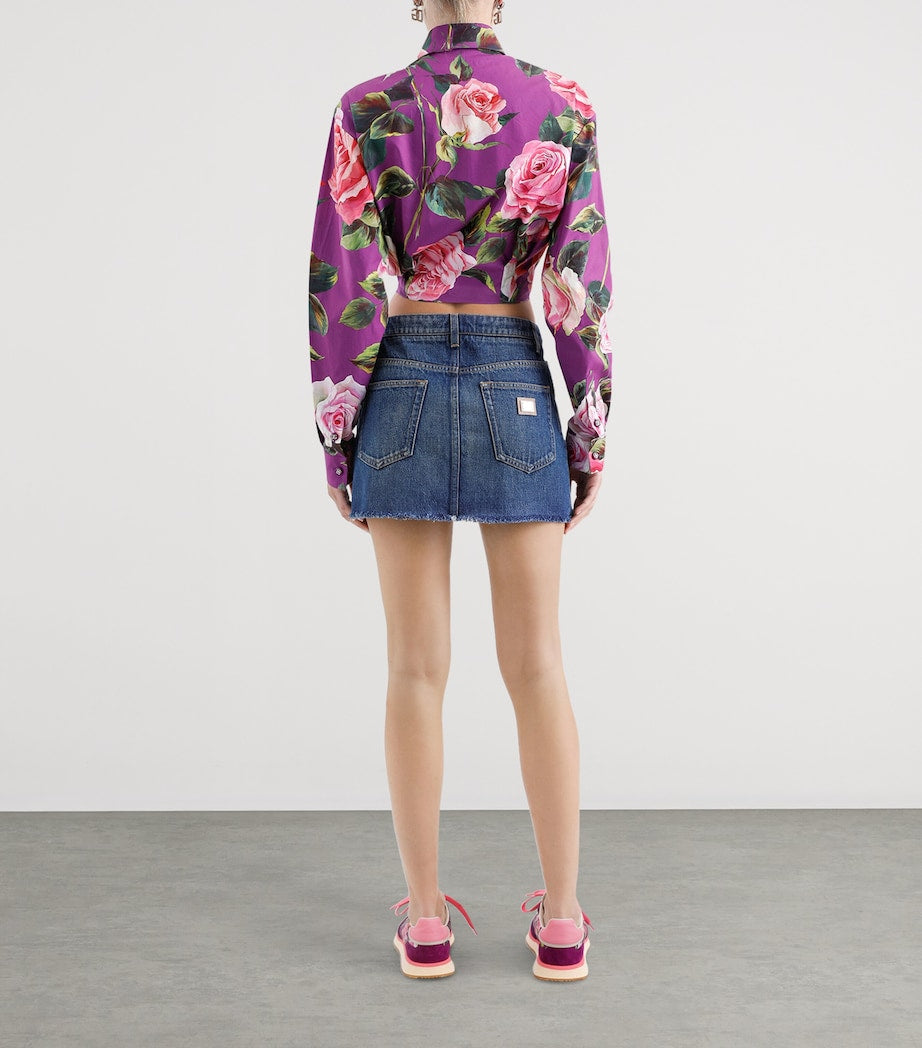 Dolce & Gabbana Multi Denim Mini Skirt