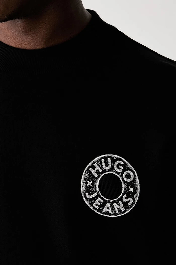 HUGO Blue erkek pamuklu sweatshirt Nedos