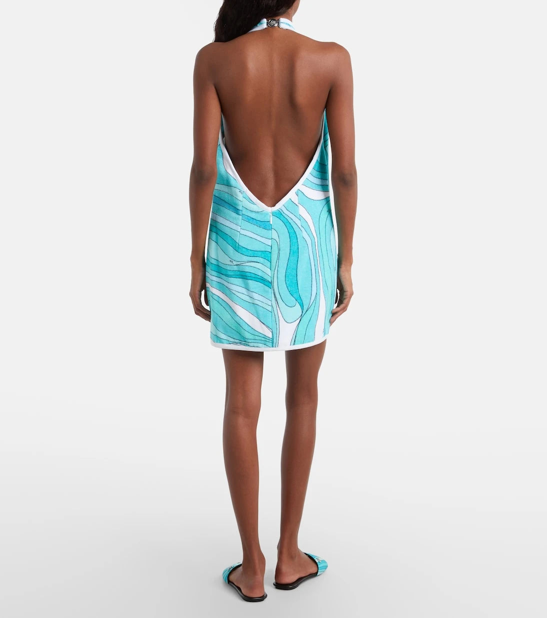 Pucci - Iride halterneck cotton terry minidress
