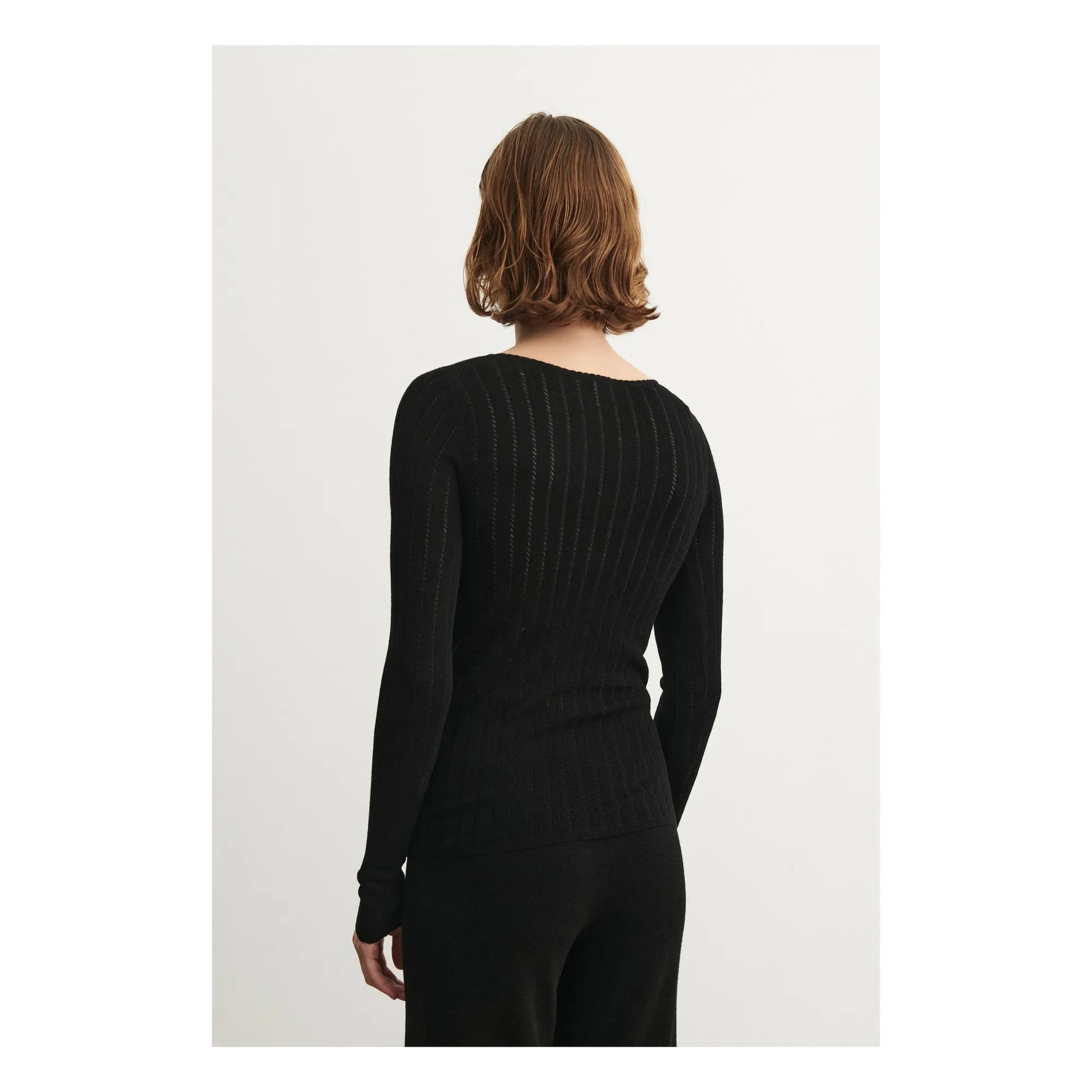 FUB - Pointelle Merino Wool Underpants - Women's Collection | Black