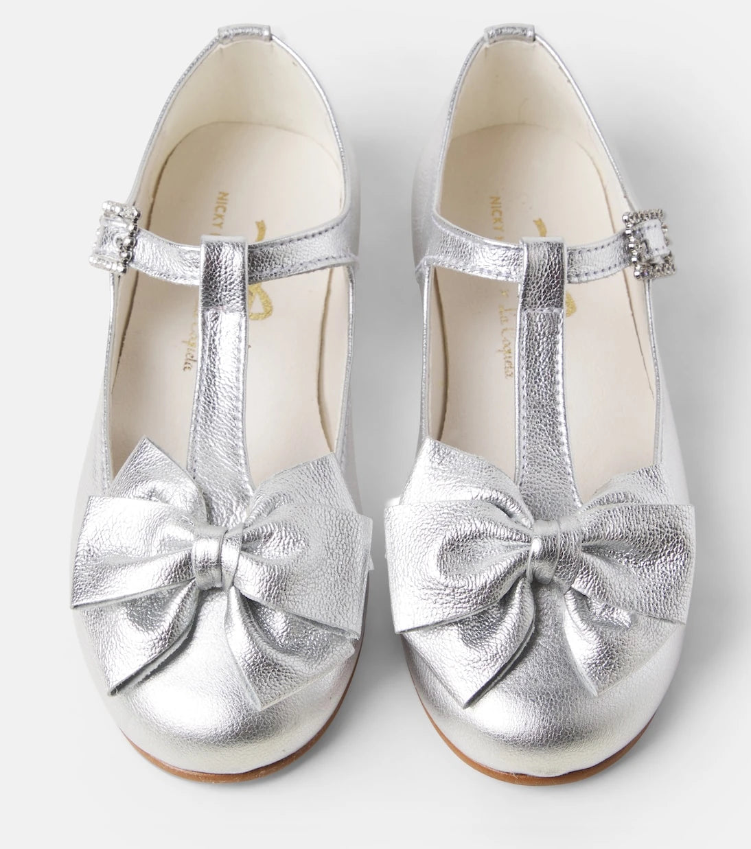 La Coqueta - Tessa metallic leather ballet flats