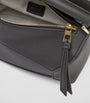LOEWE Grey Mini Leather Puzzle Edge Top-Handle Bag