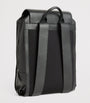 Emporio Armani Tumbled Leather Flapped Backpack