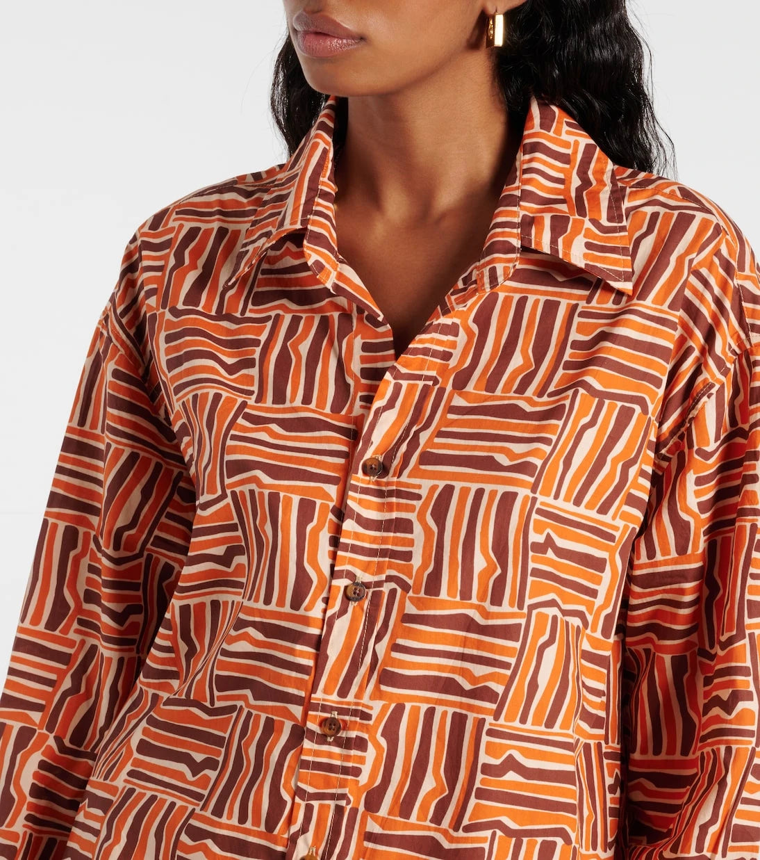 Faithfull - Striped cotton poplin shirt