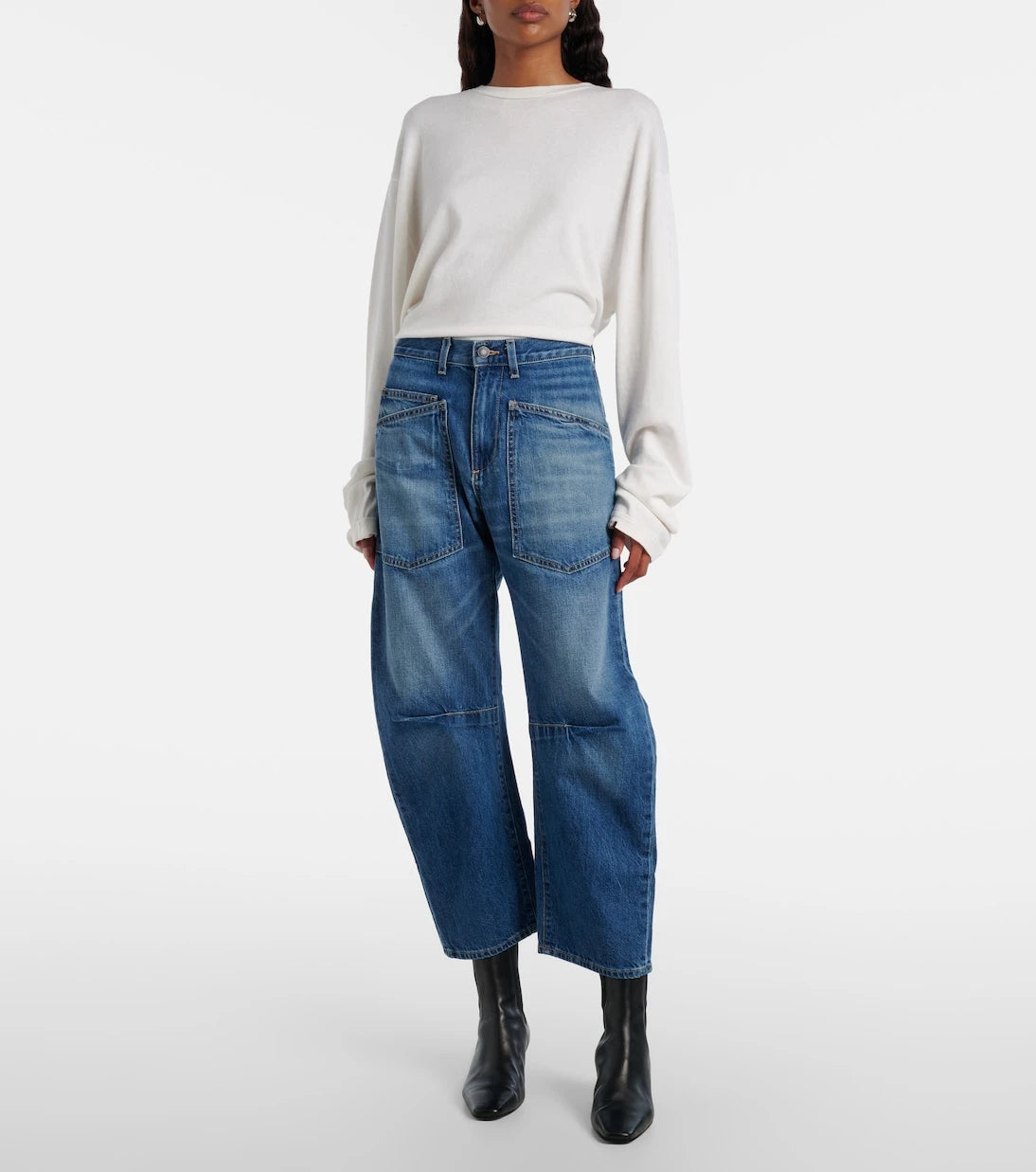 Nili Lotan - Shon barrel-leg jeans