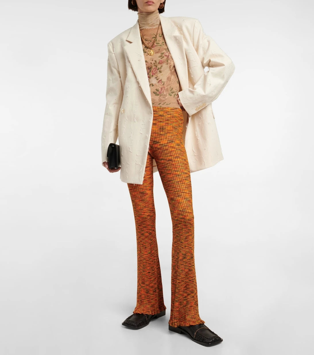 Acne Studios - Ribbed flared pants