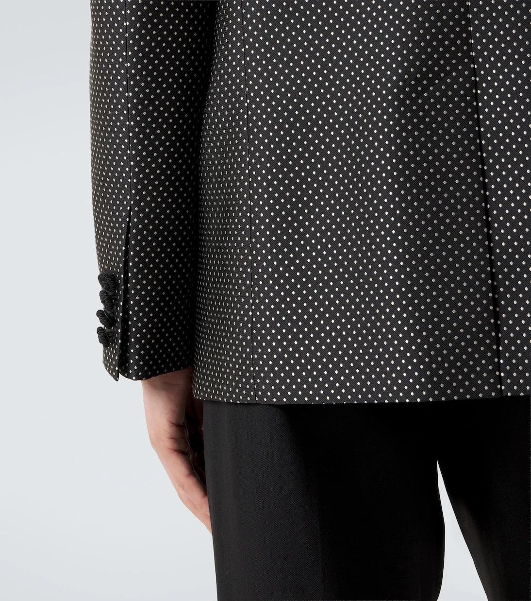 Valentino - Polka-dot jacquard tuxedo jacket