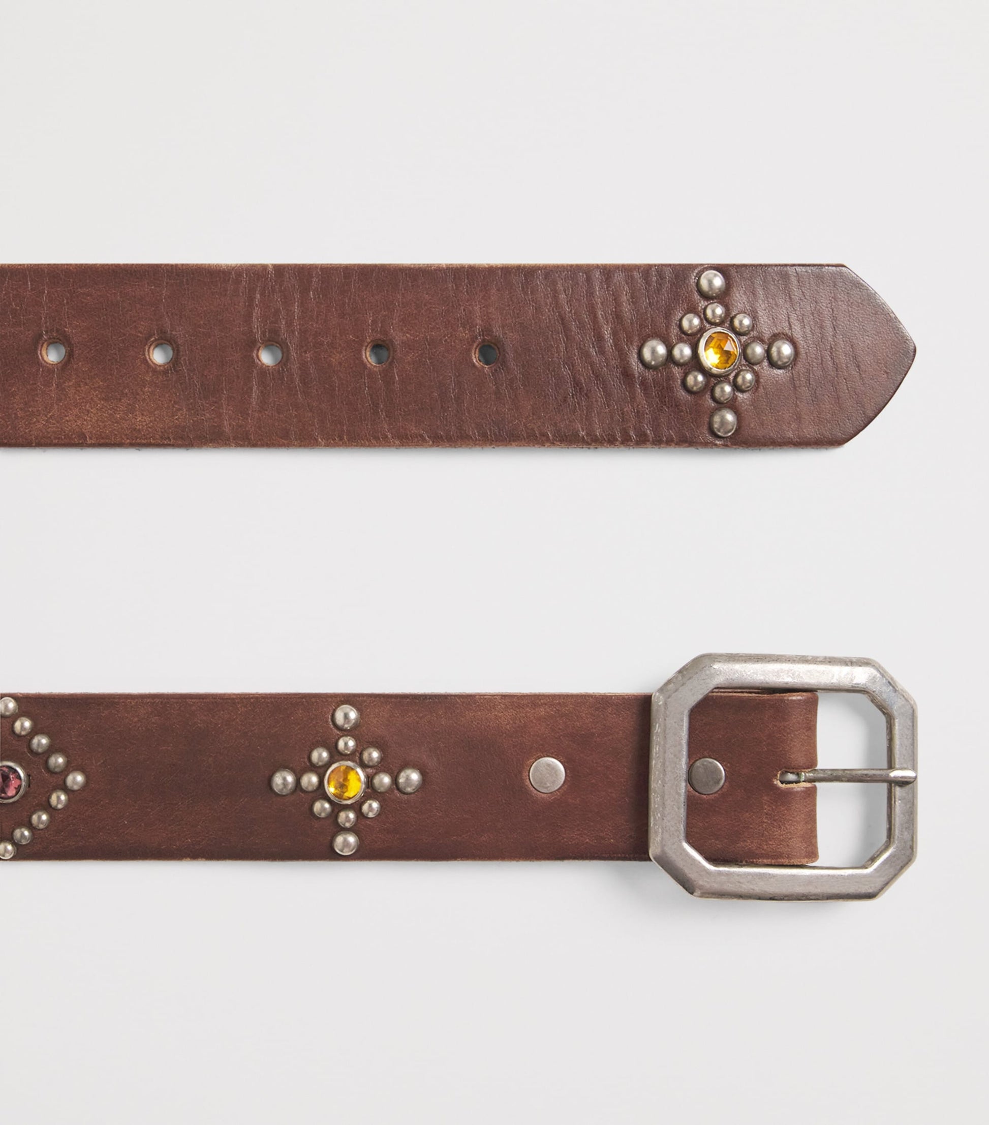 Leather Studded Santa Fe Belt