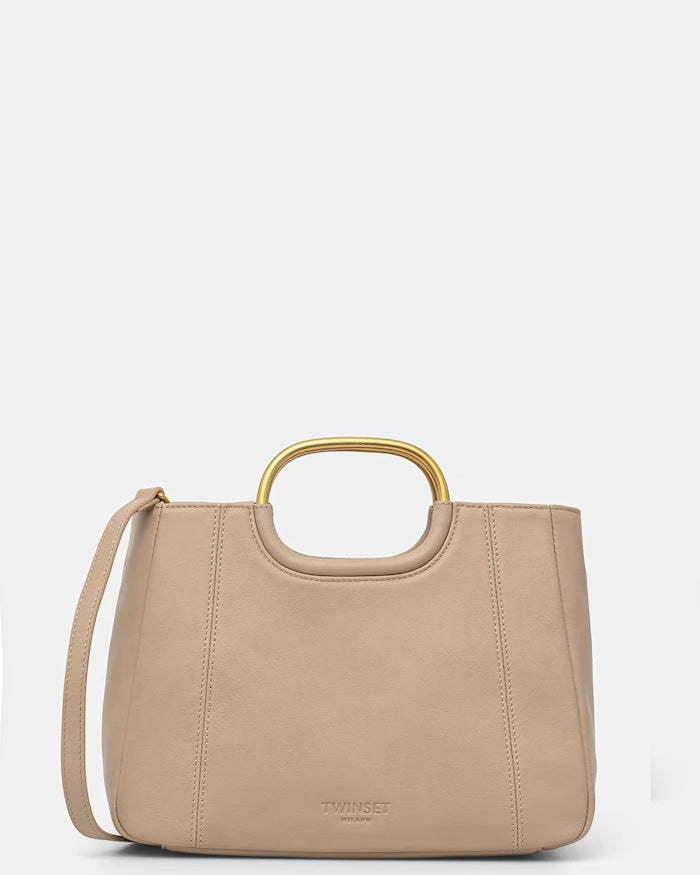 Twinset kadın deri tote çanta