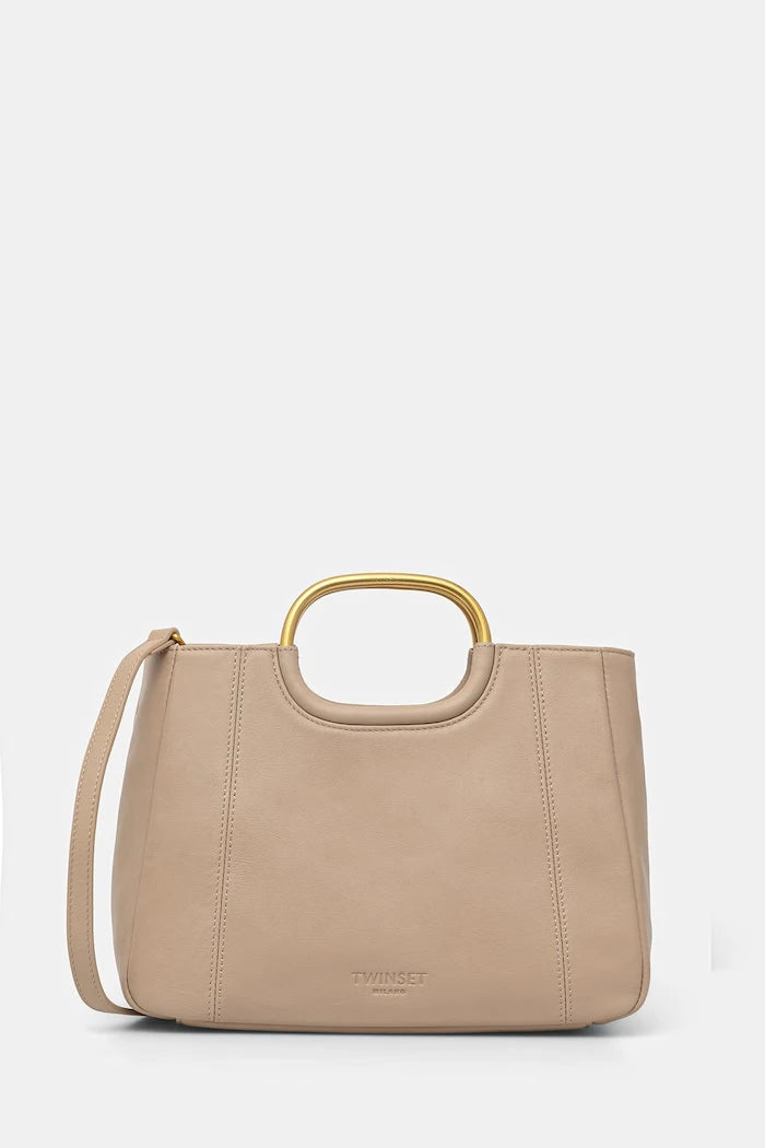 Twinset kadın deri tote çanta
