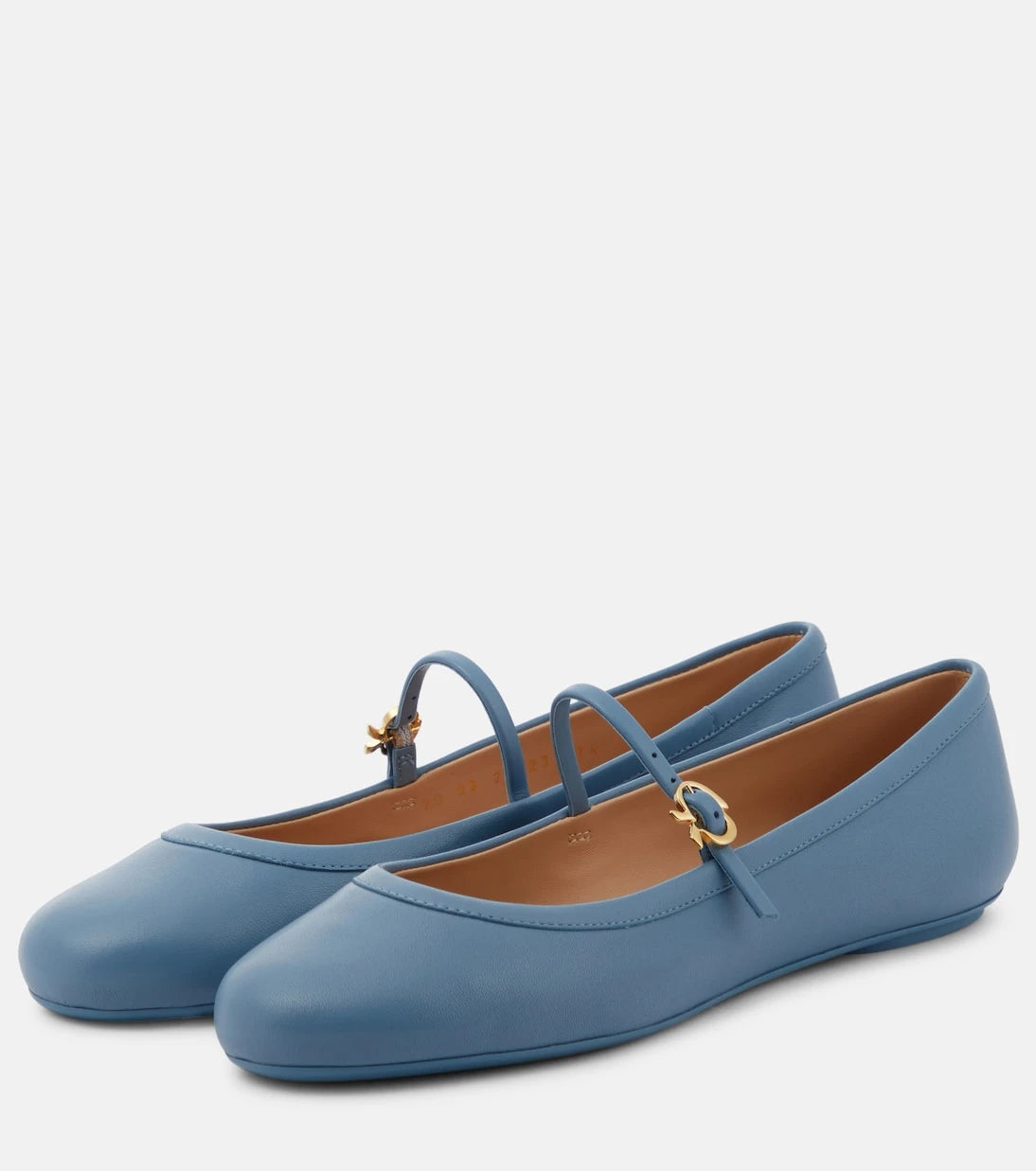 Gianvito Rossi - Carla leather Mary Jane flats