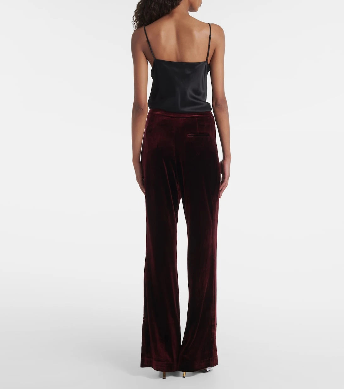 Roland Mouret - Velvet wide-leg pants