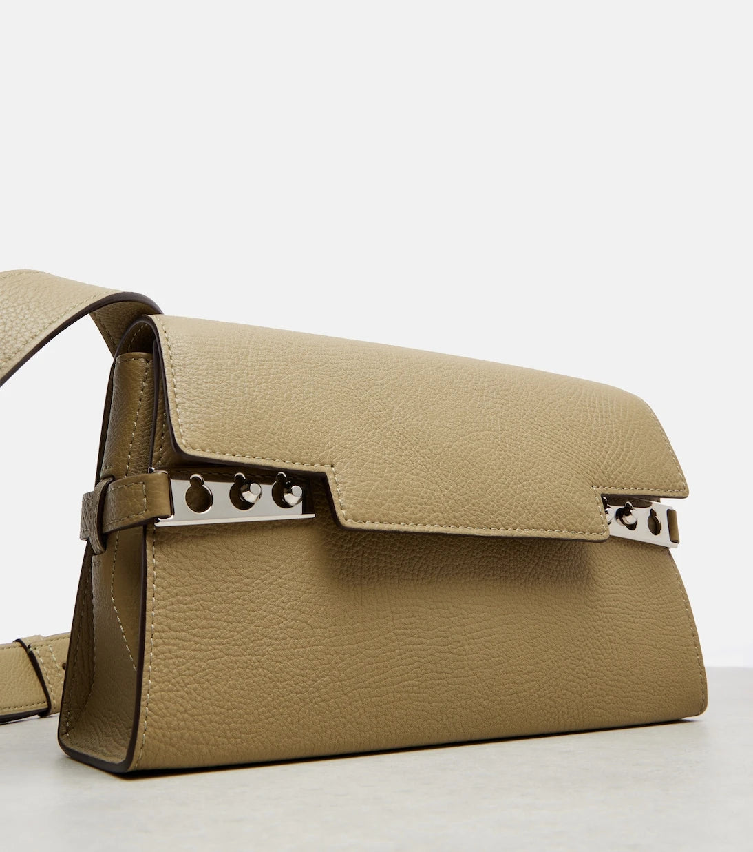 Delvaux - Tempête City Small leather crossbody bag