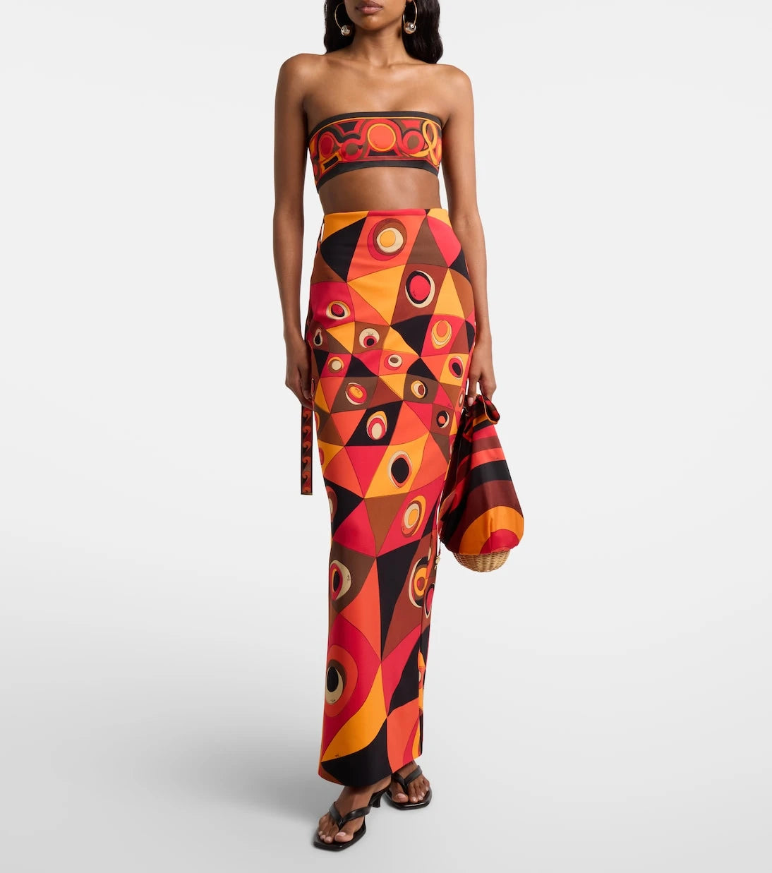 Pucci - Occhi jersey maxi skirt