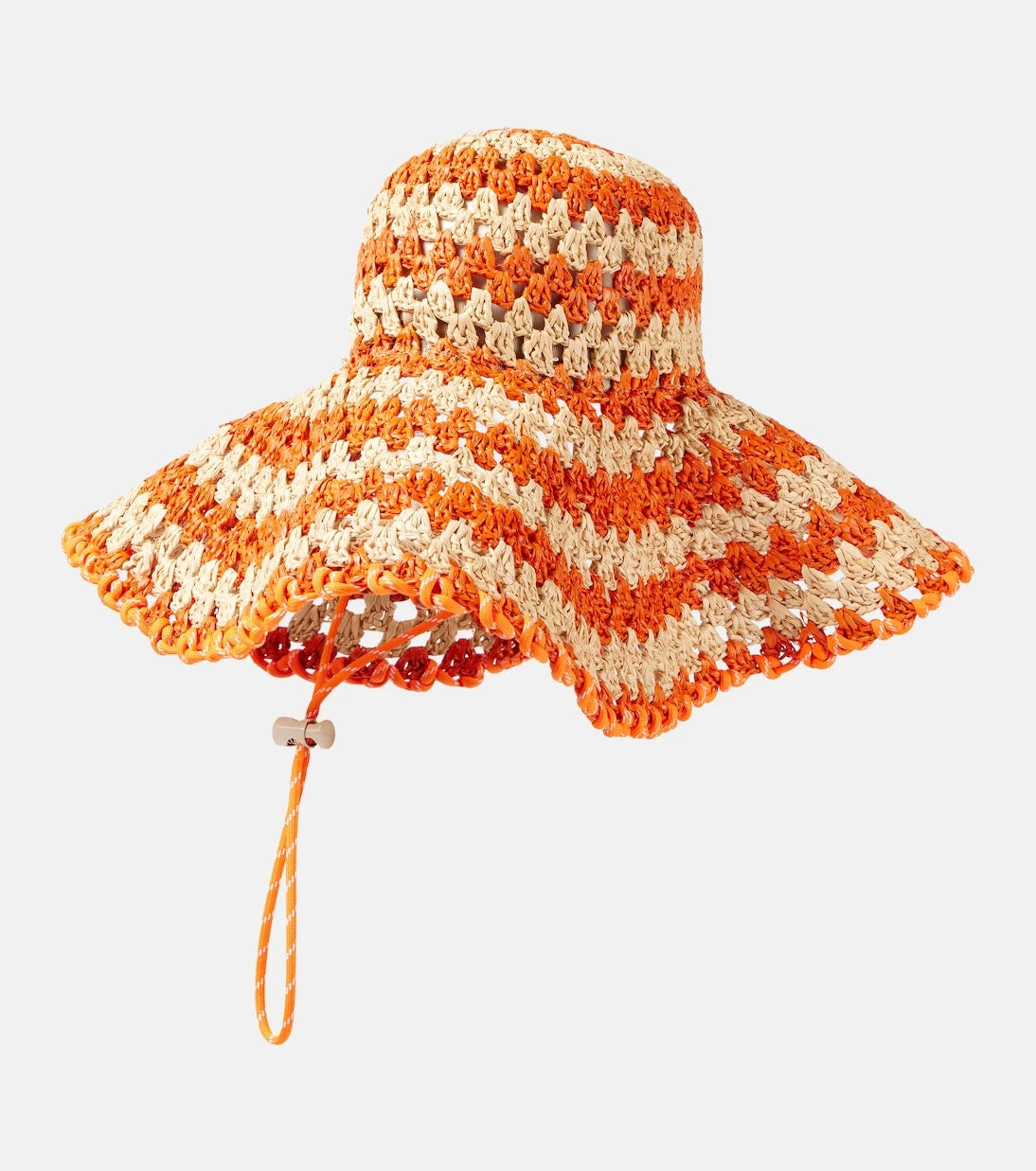 Alémais - Flame raffia sun hat