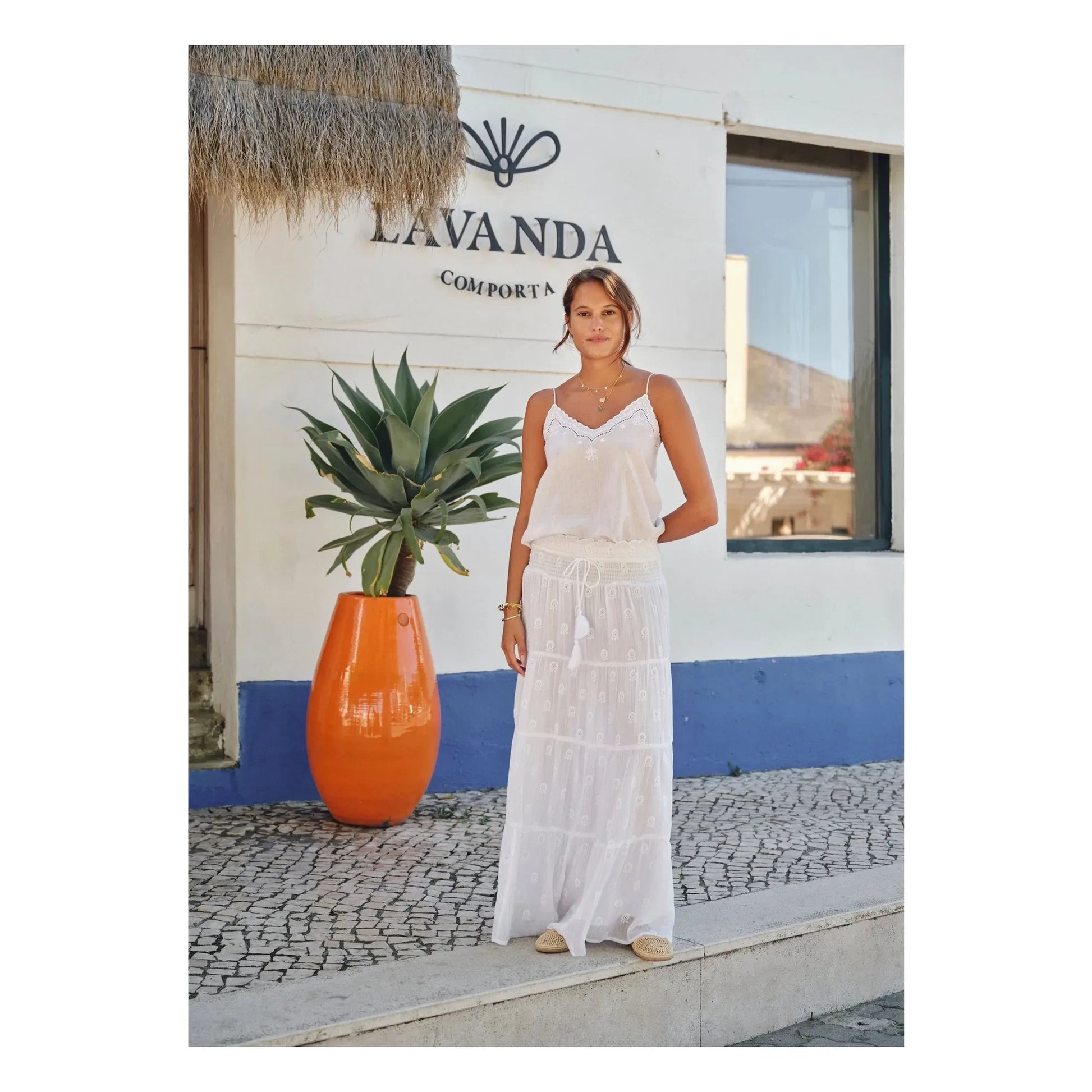 M.A.B.E. - Lyla Cotton camisole | White