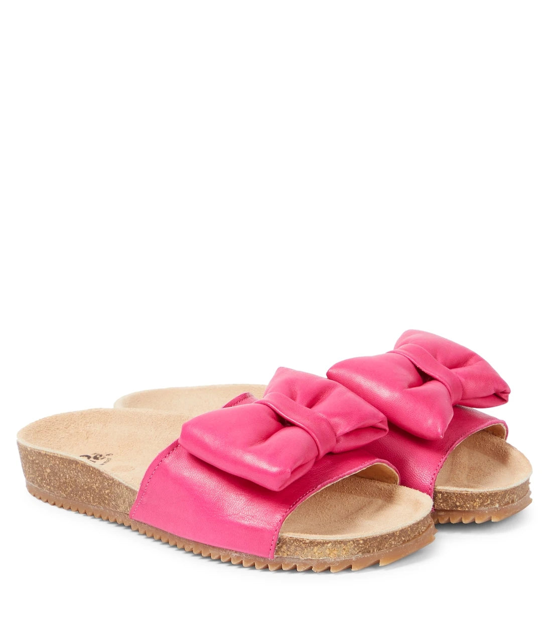 PèPè - Bow-detail leather slides