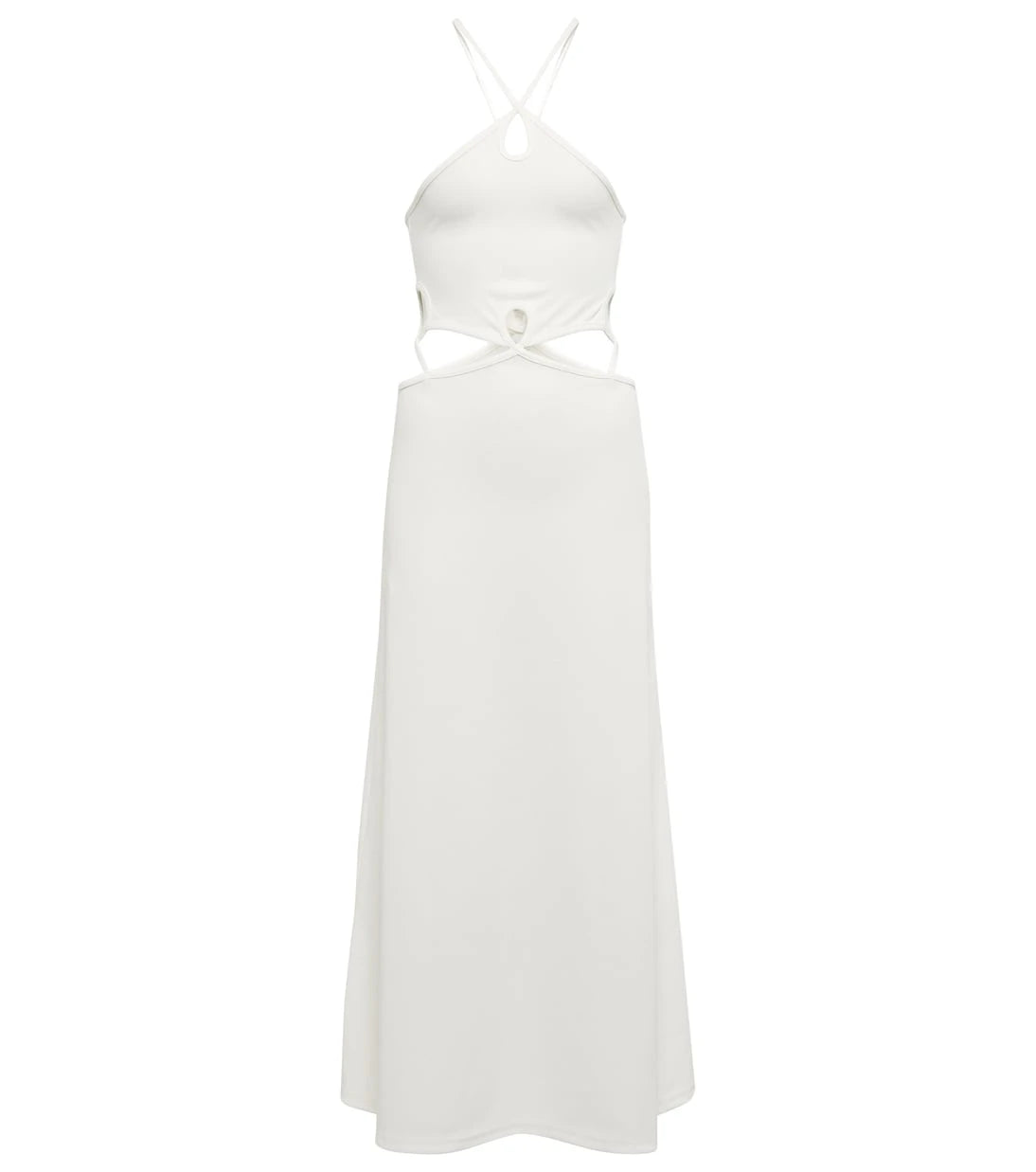 Christopher Esber - Cutout ribbed-knit maxi dress