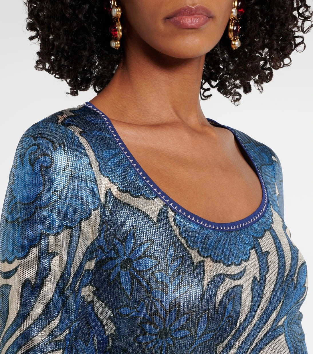 Etro - Printed midi dress