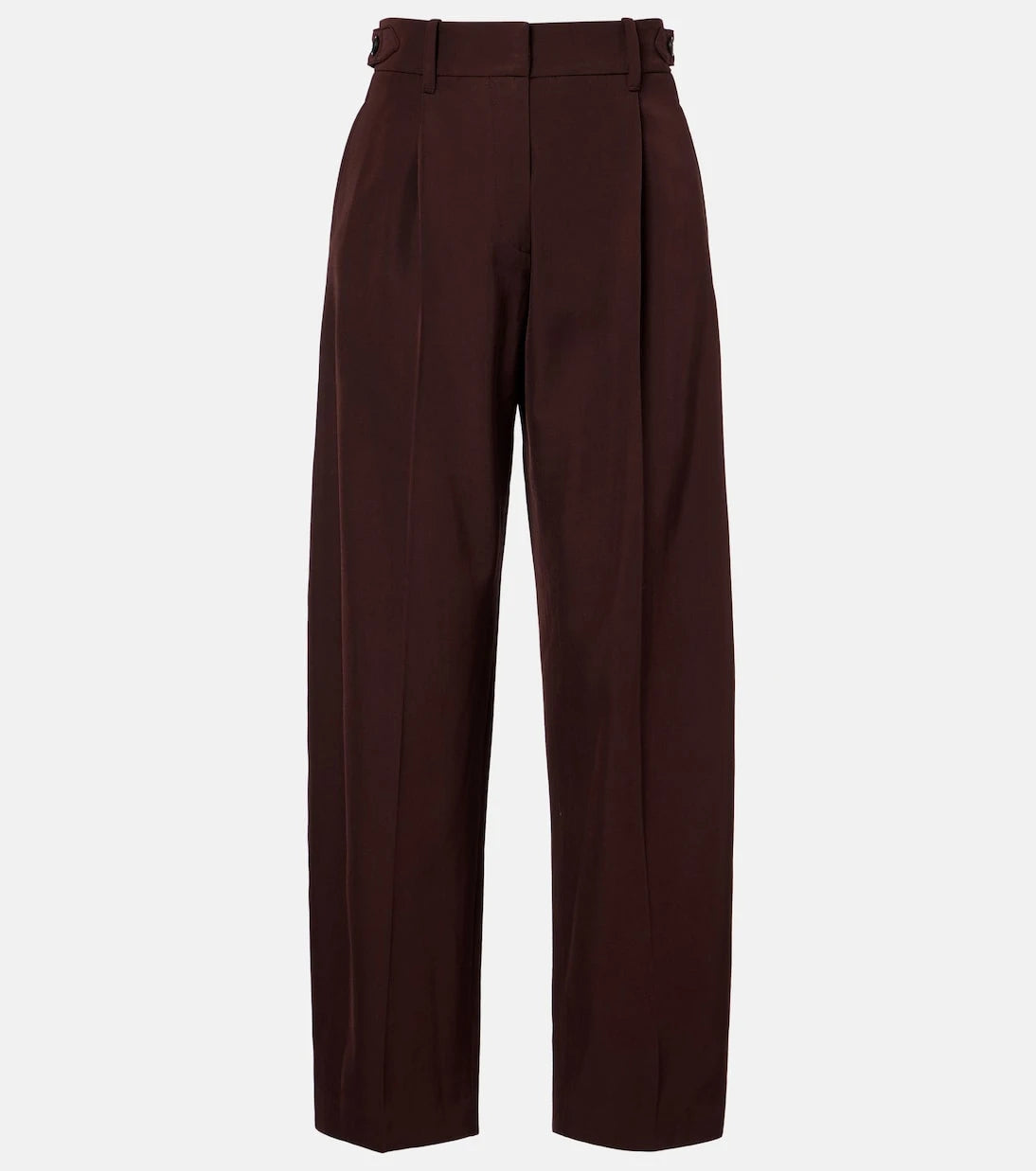Brunello Cucinelli - بنطلون صوف وقطن بقصّة مستقيمة