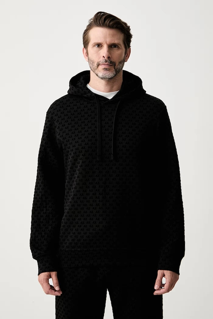 Armani Exchange капüşonlu erkek pamuklu sweatshirt