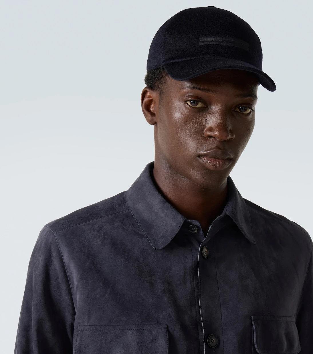 Zegna - Embroidered cashmere baseball cap