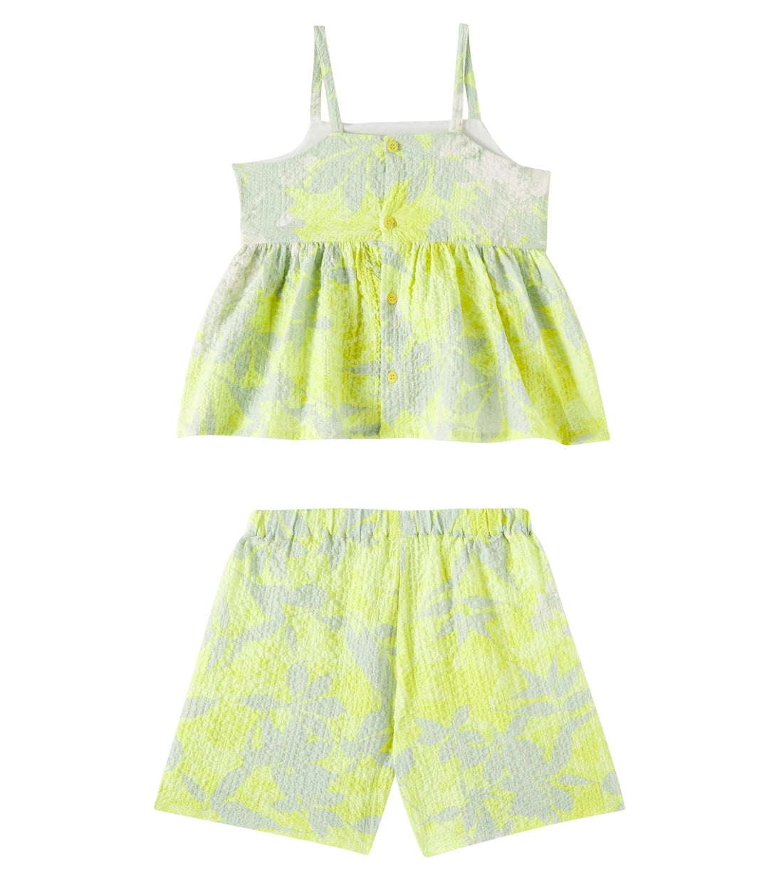 Il Gufo - Printed cotton top and shorts set