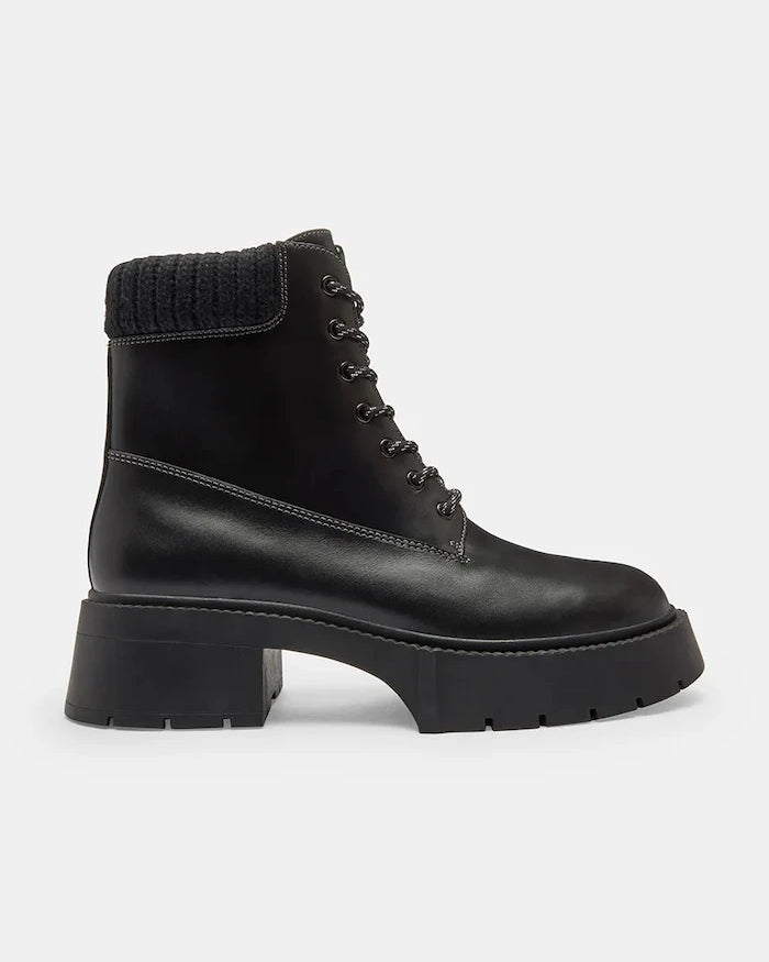 Coach Leah Platform Deri Botlar