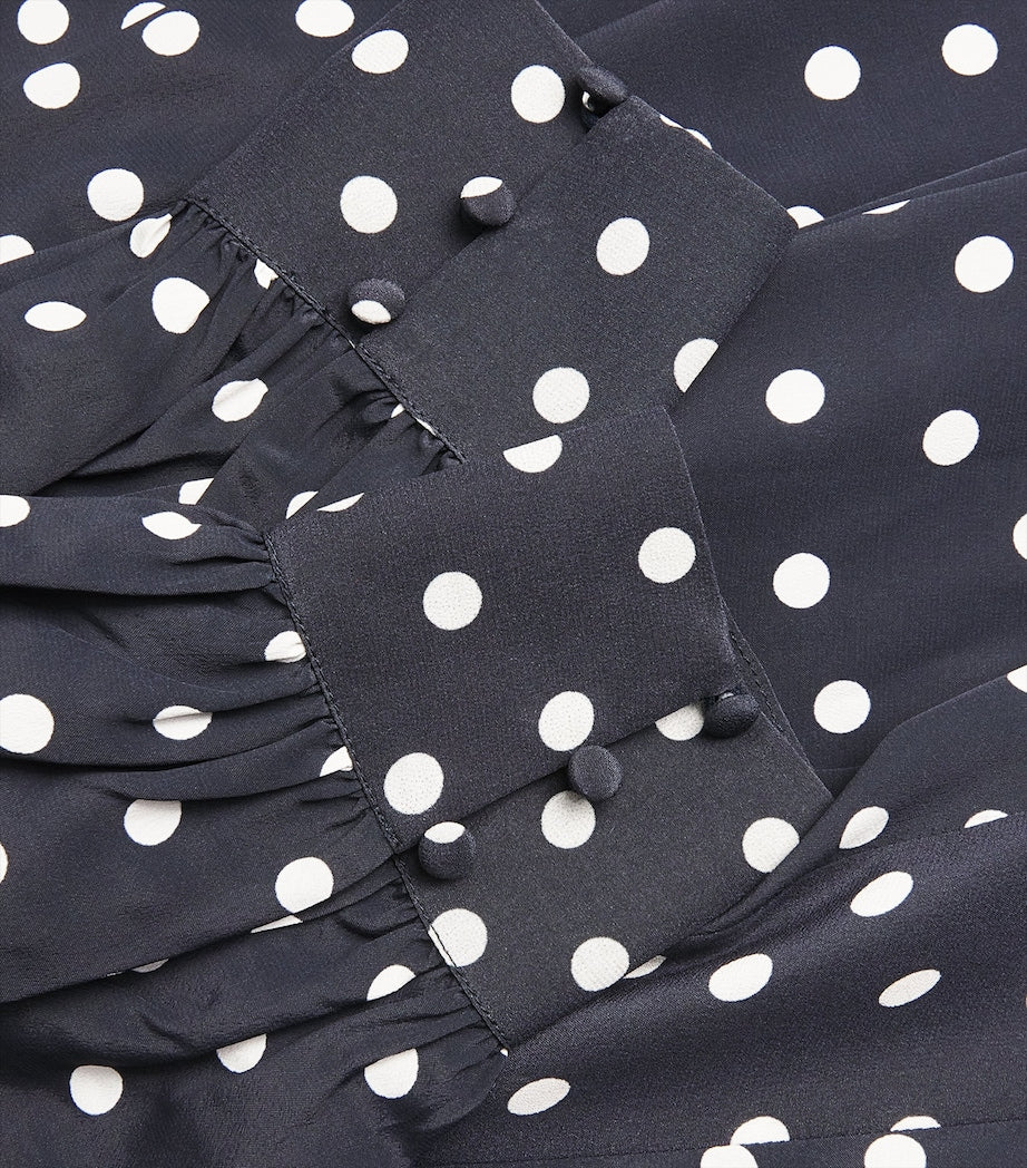 Silk Marigold Midi Dress