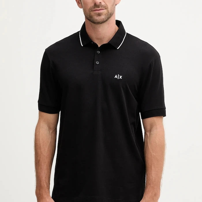 Тениска с яка Armani Exchange