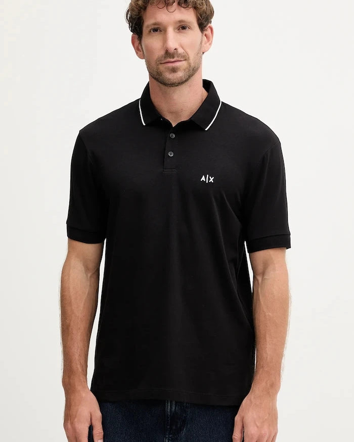 Тениска с яка Armani Exchange
