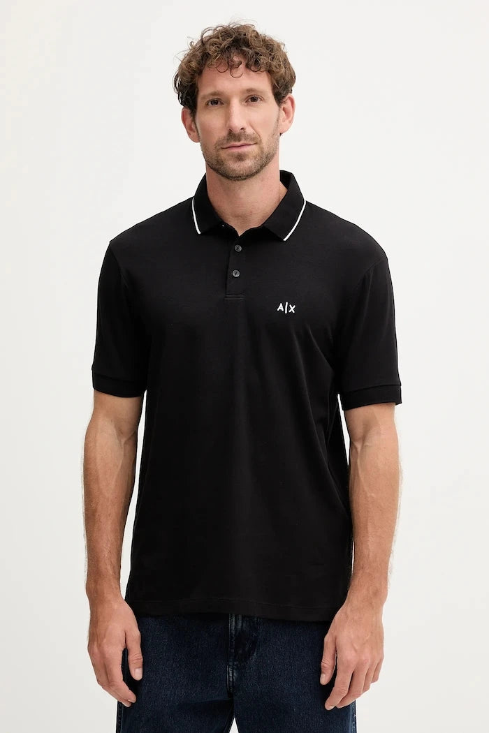 Тениска с яка Armani Exchange