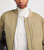 Vince Beige Technical Bomber Jacket