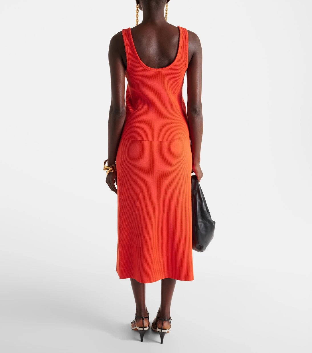Vince - Ribbed-knit cotton-blend tank top